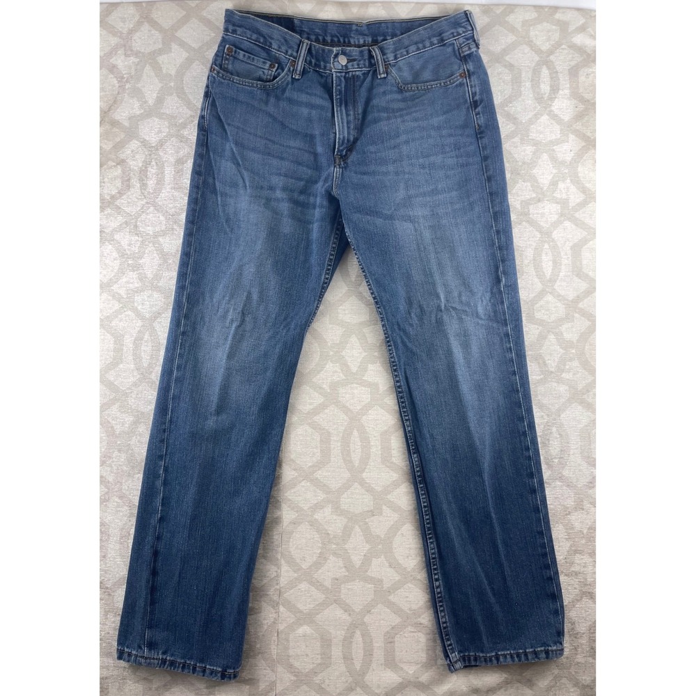 Levi's 514 Straight Fit Mens 36x32 Blue Medium Wash Denim 100% Cotton
